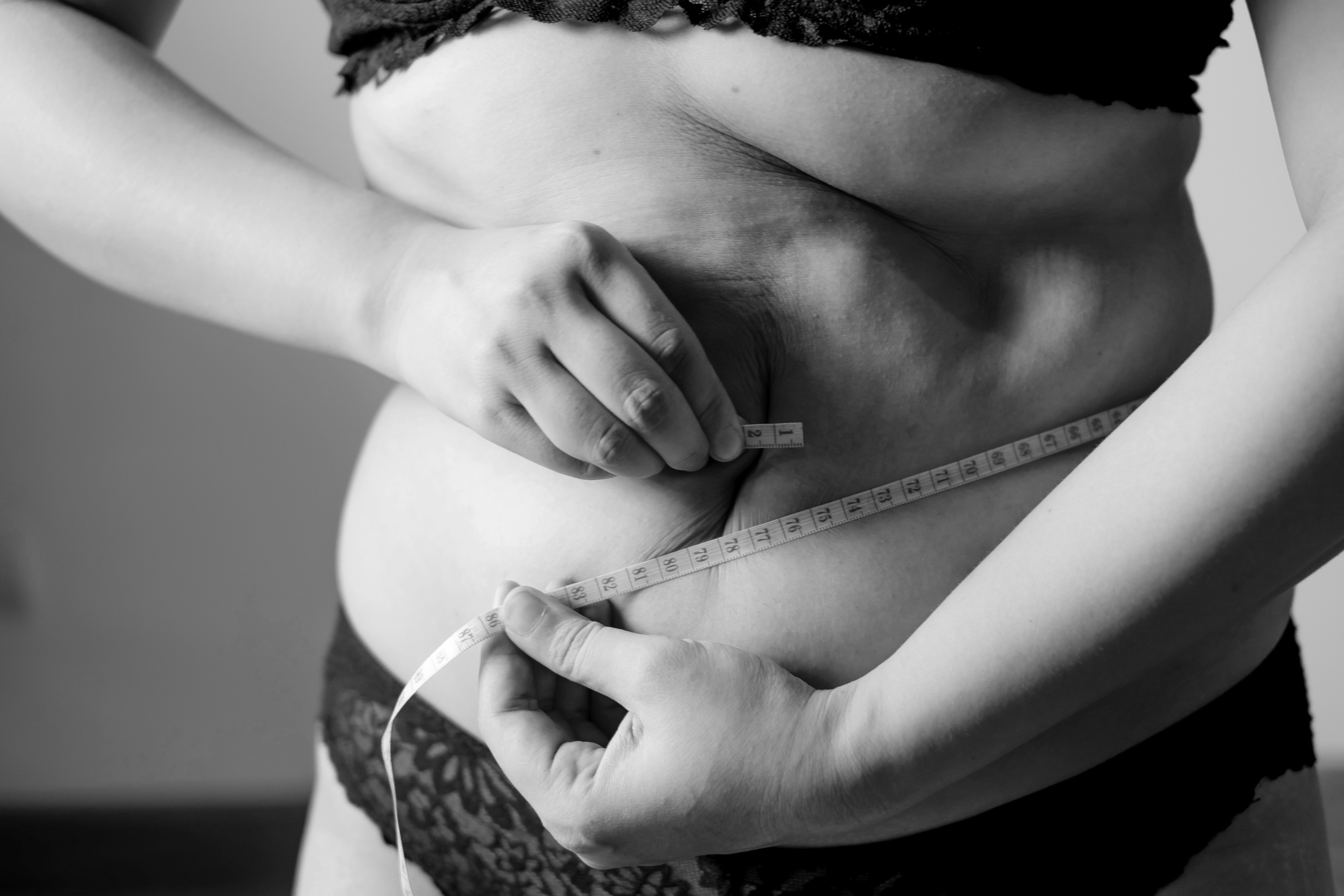 Waist tape measurement used for Retatrutide body-composition context